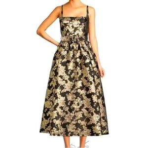 Antonio Melani Black And Gold Morgan Style Size 0 Cocktail Formal Dress